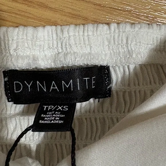 Dynamite White Ruched Top - Picture 2 of 7